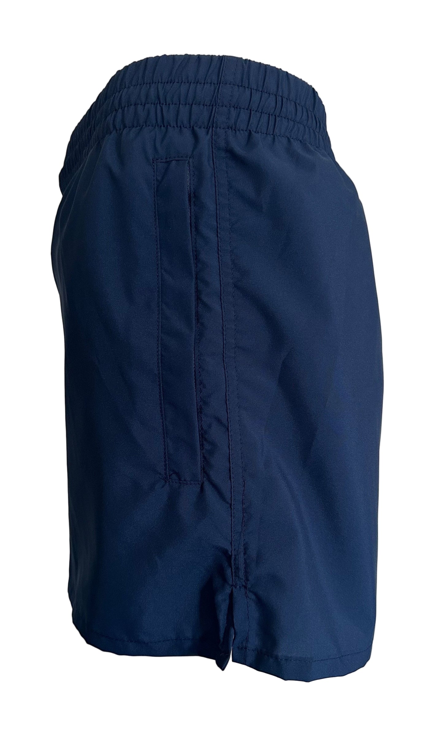 Navy Blue Running Shorts w/ Zippered Side Pockets MADE IN USA