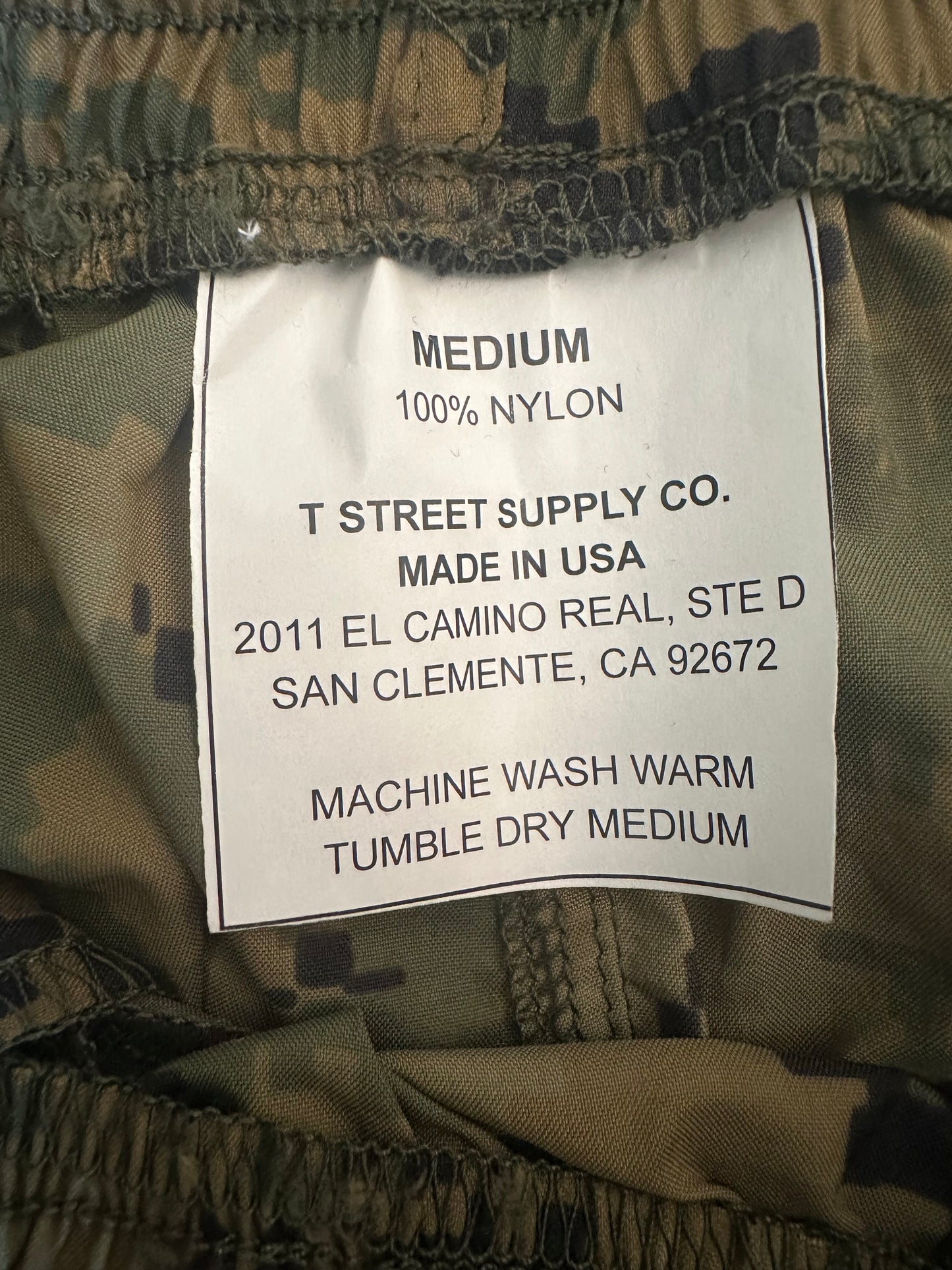 USMC Woodland MARPAT PT Shorts w Zippered Pockets MADE IN USA