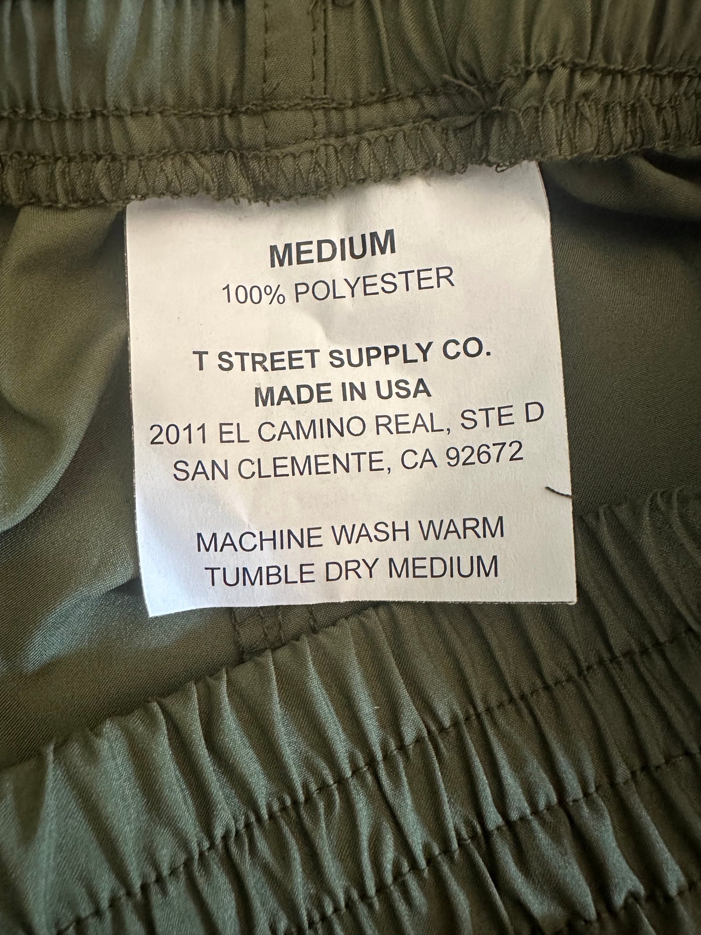 USMC PT Shorts w/ Zippered Side Pockets OD Green MADE IN USA