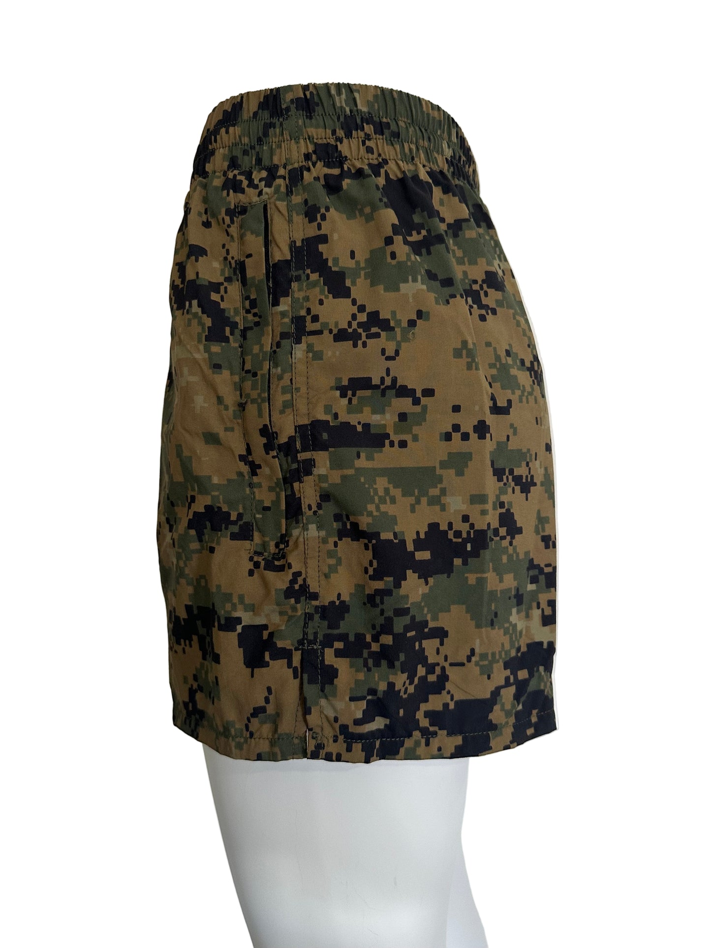 USMC Woodland MARPAT PT Shorts w Zippered Pockets MADE IN USA