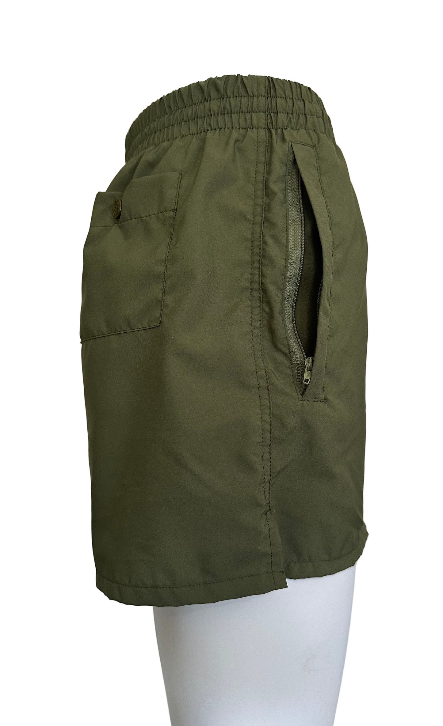 USMC PT Shorts w/ Zippered Side Pockets OD Green MADE IN USA