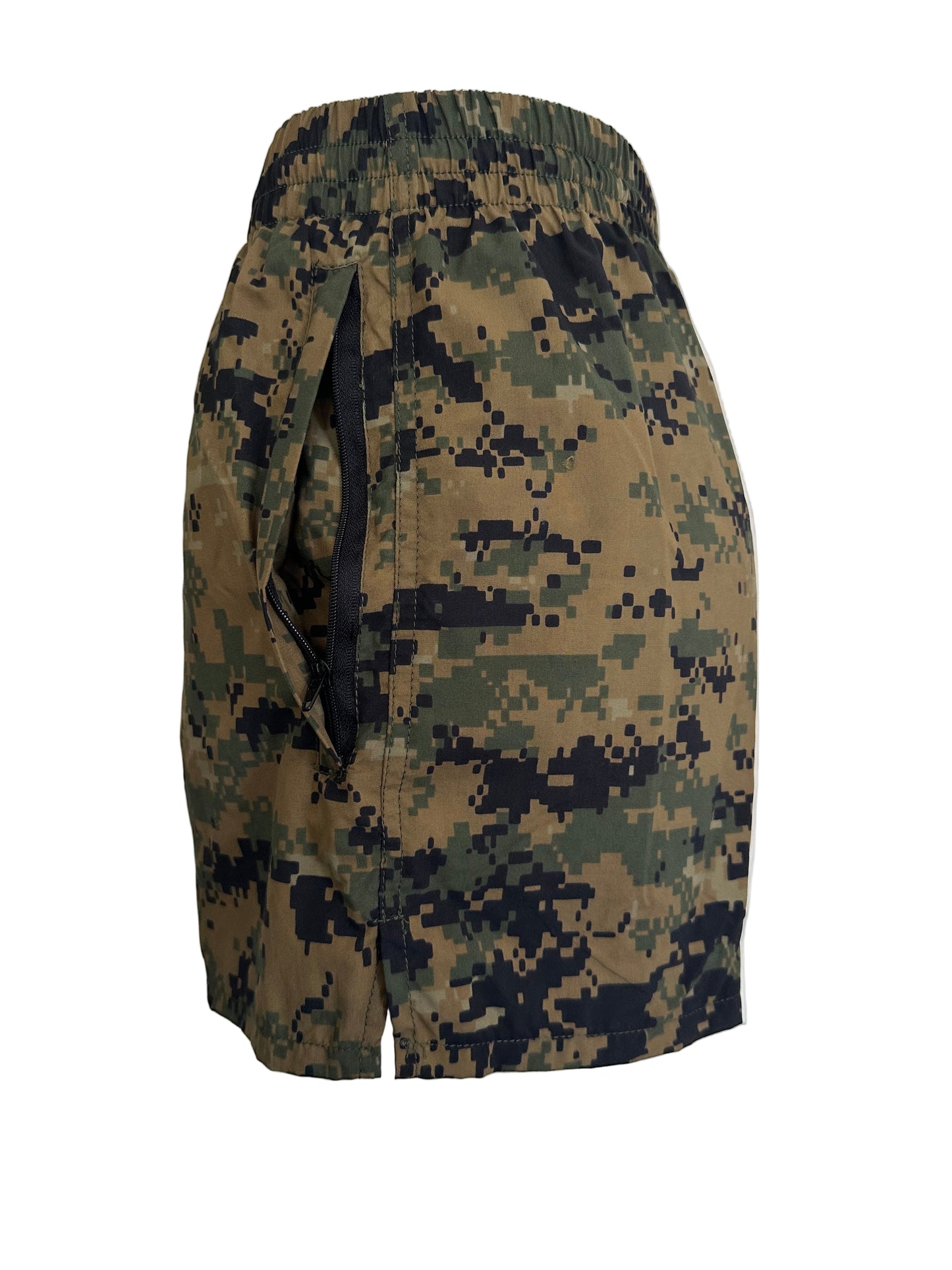 USMC Woodland MARPAT PT Shorts w Zippered Pockets MADE IN USA