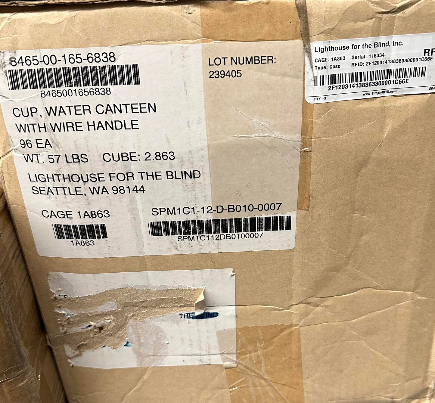 BRAND NEW USGI Canteen Cup w/ Wire Handles MADE IN USA