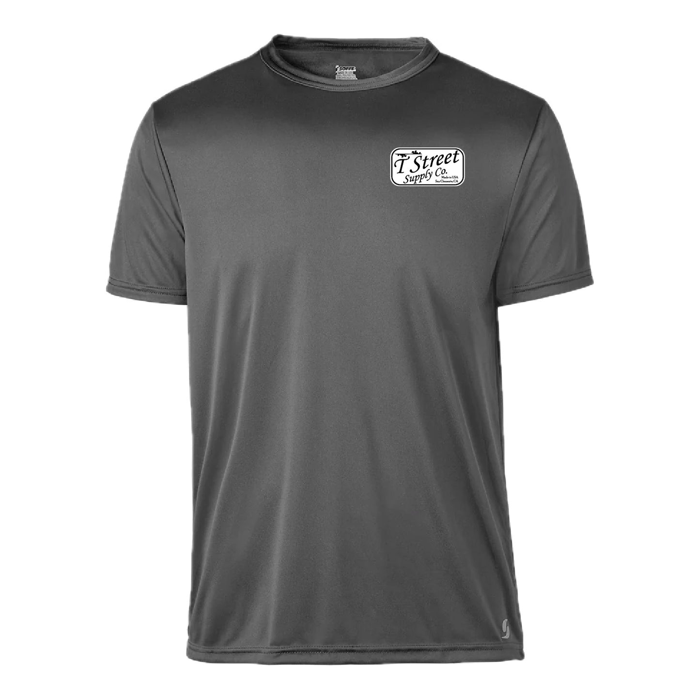 Short Sleeve Performance Tee Shirt MADE IN USA Gunmetal Gray