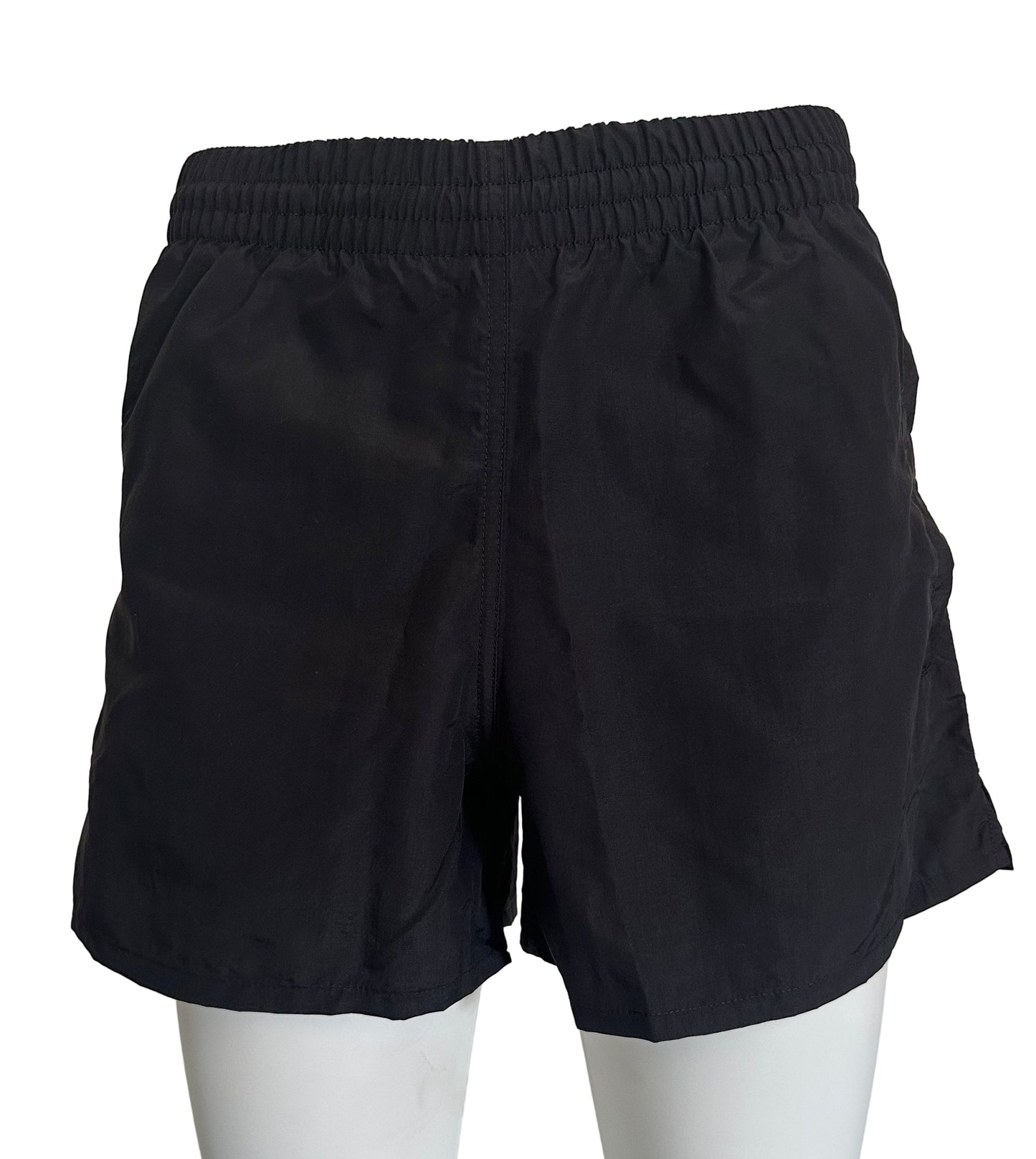 Black Running Shorts w/ Zippered Side Pockets MADE IN USA