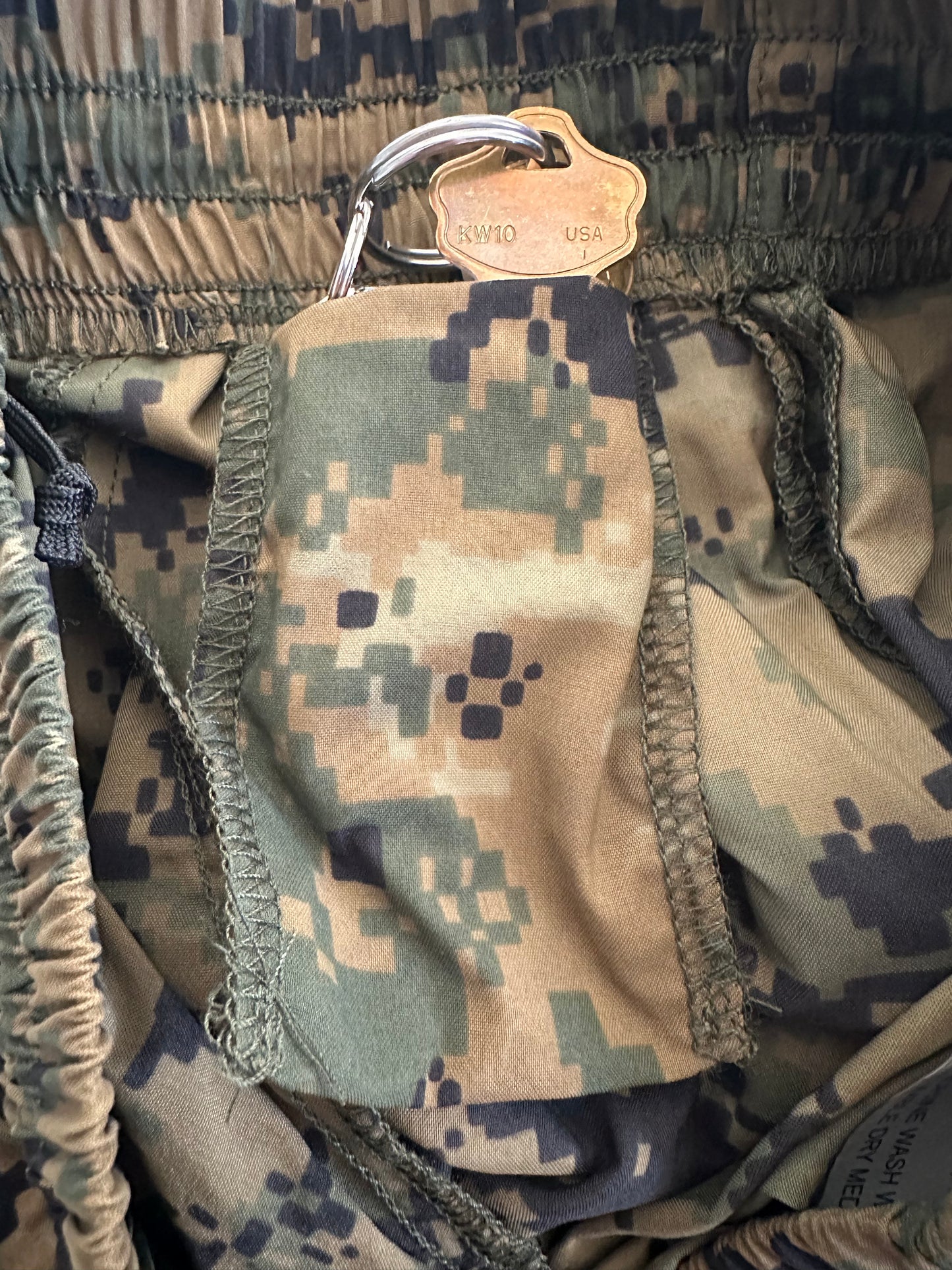 USMC Woodland MARPAT PT Shorts w Zippered Pockets MADE IN USA